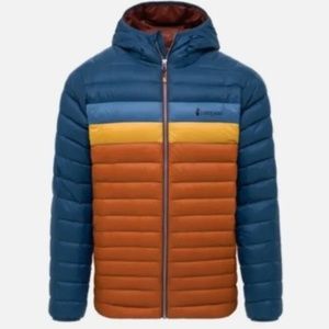 Brand New Men’s Cotopaxi Fuego Down Hooded Jacket, Size 2XL